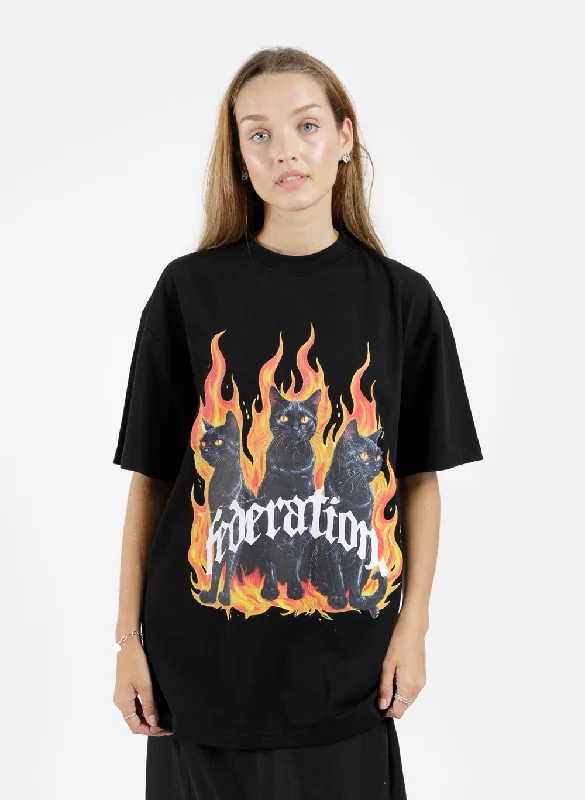 Women's Button-Up BlouseGoode Tee - Fire Cat