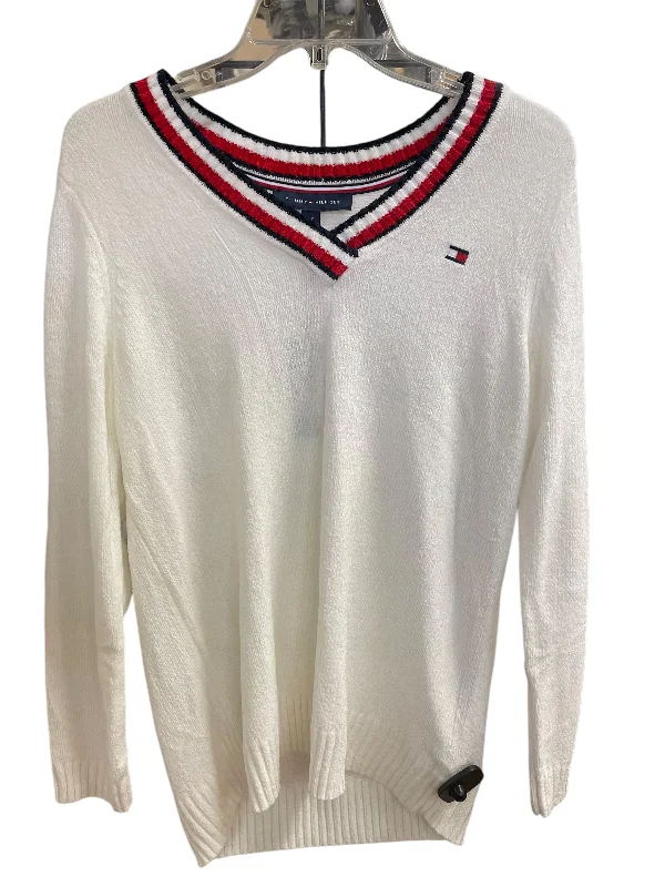 Women's Longline SweatersSweater By Tommy Hilfiger In White, Size: S