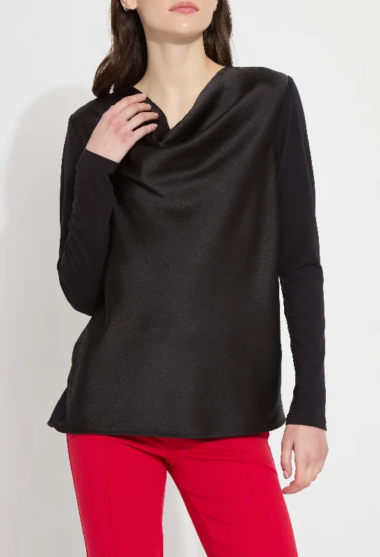 Women's Blouse with Lapel CollarIngrid Cowl Neck Top