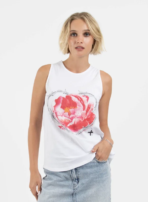 Women's Blouse with Mid-LengthRanger Singlet - Caged Rose