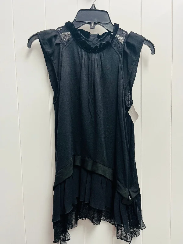 Women's Blouse with TasselsBlouse Short Sleeve By pinko In Black, Size: S