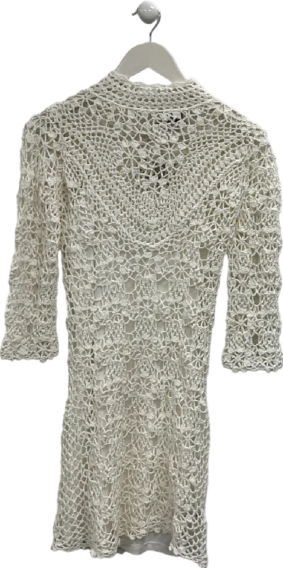 Women's Scottish Tweed SweatersASOS White Crochet Mini Dress UK 6