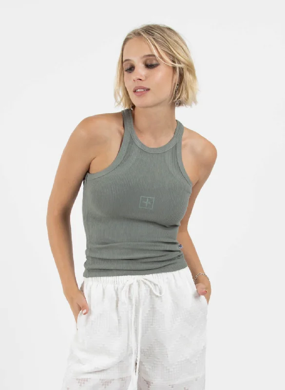 Women's Blouse with Boat CollarLimit Singlet - Cube