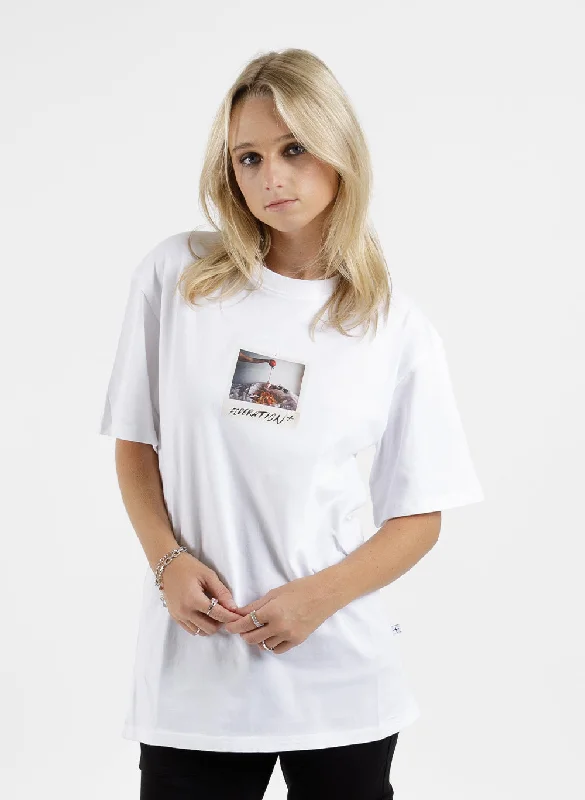 Women's Blouse with Wide CollarOur Tee - Polaroid Fush n Chups