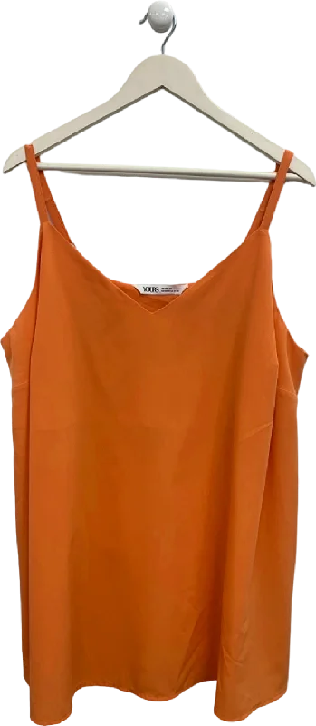 Women's V-Shaped Collar SweatersYours Orange Cami Top UK 22-24