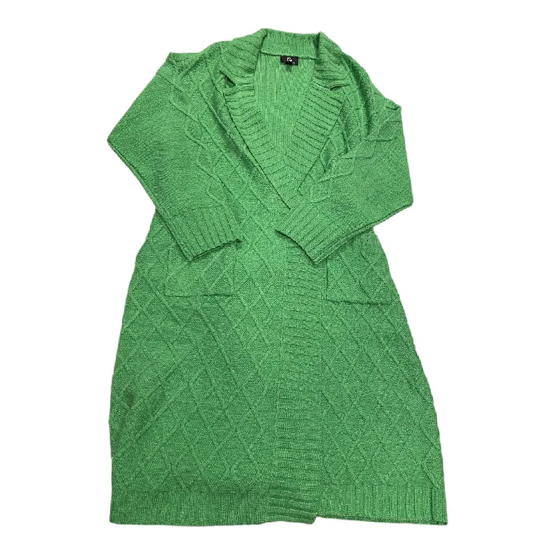 Women's Sequined SweatersSweater Cardigan By G By Giuliana In Green, Size: 2x