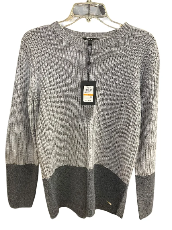 Women's Cable Knit SweatersSweater By Dkny In Grey, Size: S