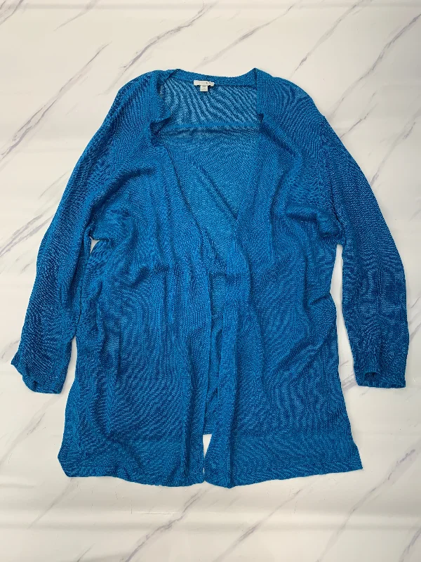 Women's Bulgarian Wool SweatersSweater Cardigan By J. Jill In Blue, Size: 2x