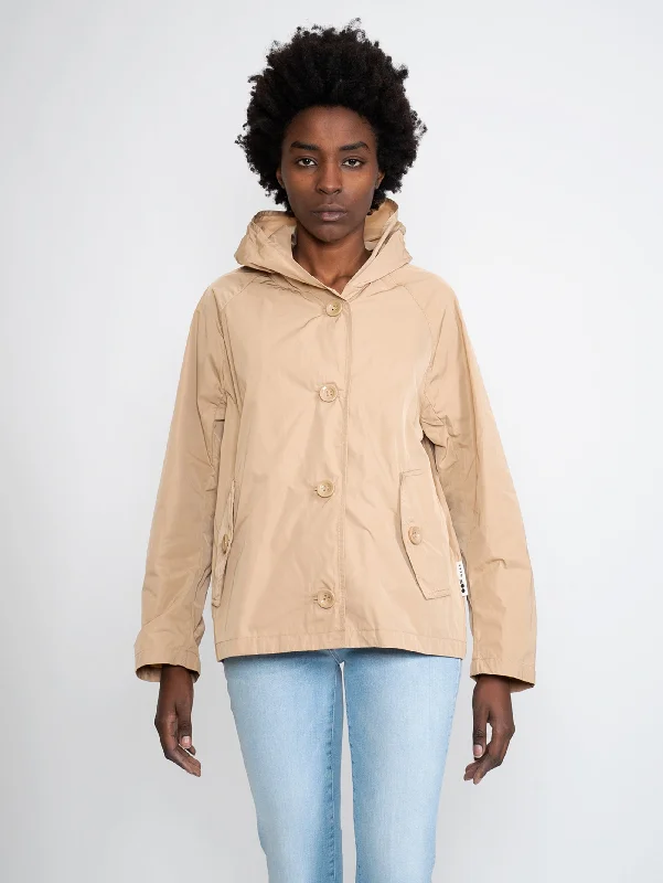 Stylish Women's CoatsGiacca con Cappuccio Beige