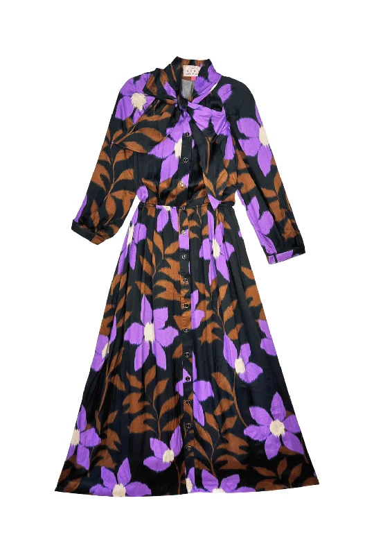 Women's Short-Sleeve Dresses9 to 5 Shirtdress MAXI - Ikat