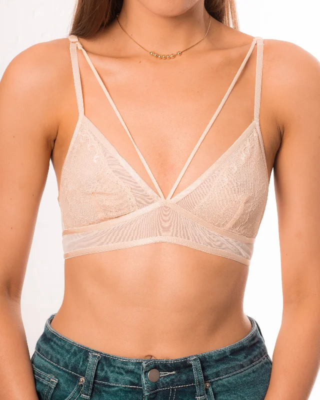 lace-embellished bralette setsHayley Bralette - Nude