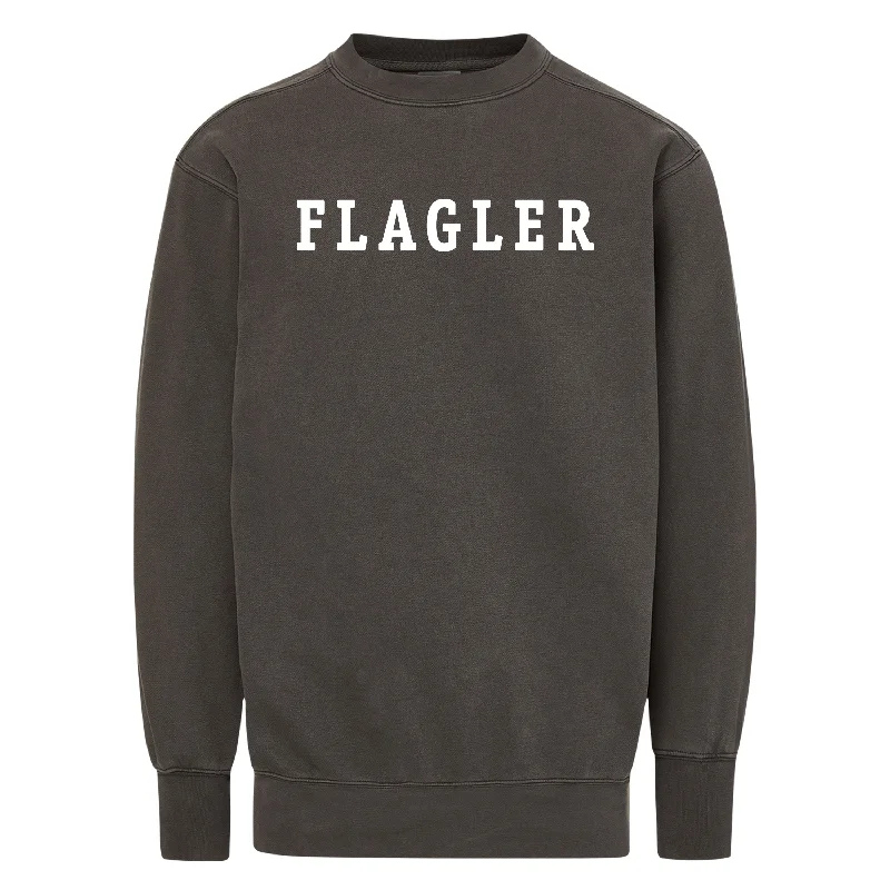 Women's Hooded CardiganBlack Caviar Flagler Crewneck