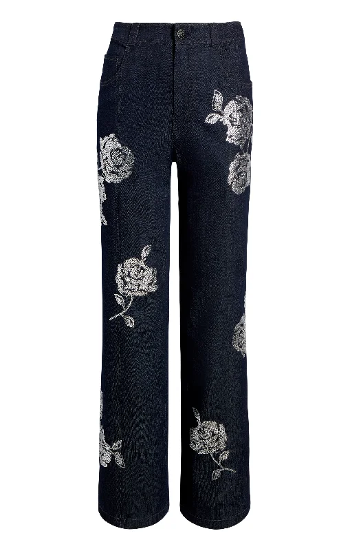 Women's Jodhpurs with Tapered LegHeatset Roses Francine Pant