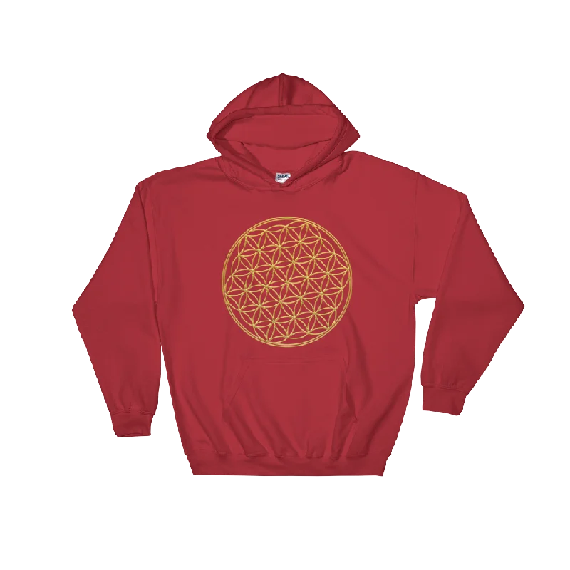 Women's Hooded Sweatshirts with Plush LiningFlower Of Life: Hooded Sweatshirt