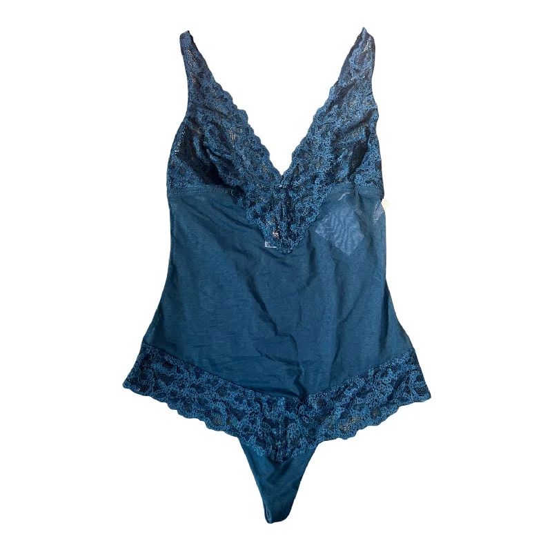 seamless modal fiber high-waisted pantiesB.Tempt'D By Wacoal  B. Charming Bodysuit Basic Teal Blue S NWOT