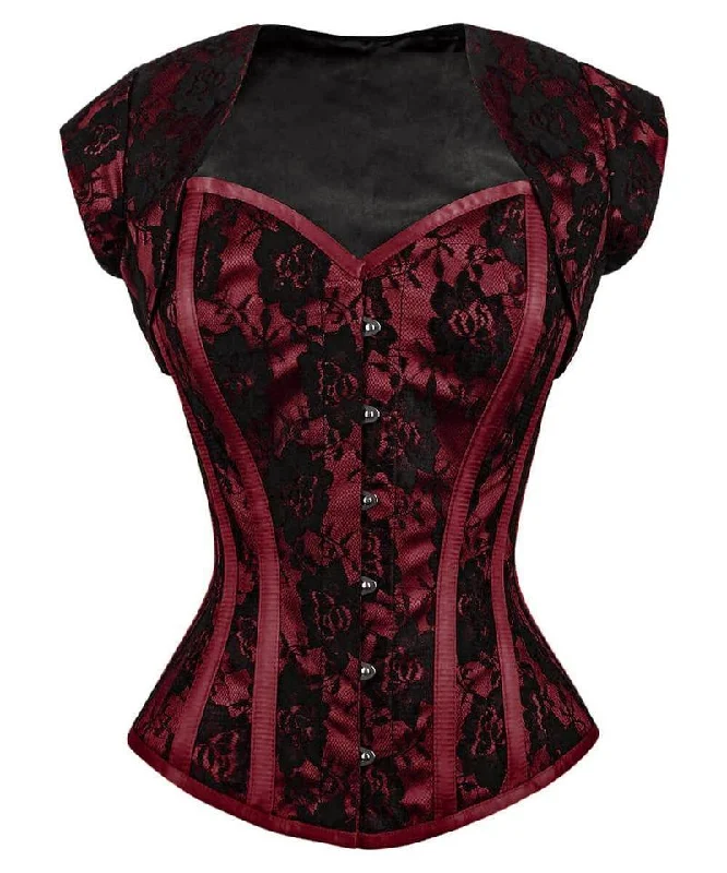 convertible bralettes for layeringEvgeniya Overbust Corset with Bolero Jacket