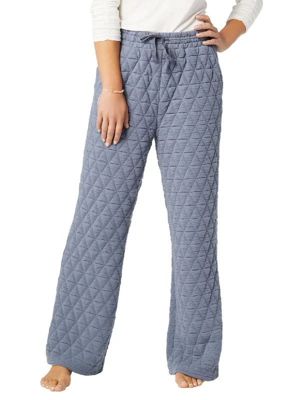 Women's Jodhpurs with Keyhole CollarCute Quilt Bottom Pant In Blue