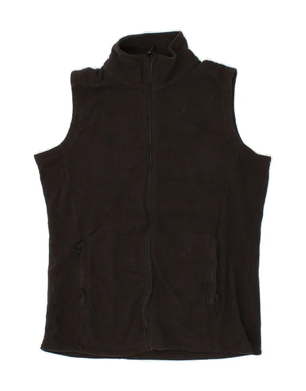 Women's Button-Up CoatsMOUNTAIN WAREHOUSE Womens Fleece Gilet UK 14 Medium Black Polyester