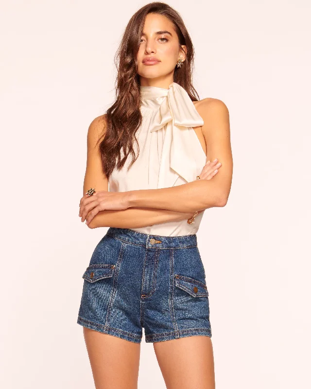 Women's Sleeveless DressesNova Denim Mini Short