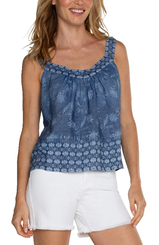 Women's Harem PantsSLEEVELESS V-NECK TOP