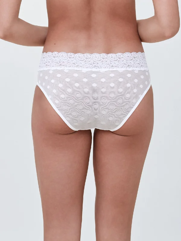 stretch lace thongsDare Dot Mesh Hipster