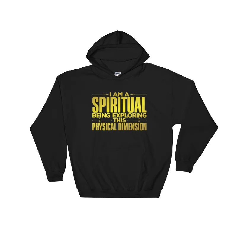 Women's Hooded Sweatshirts with Rayon LiningI Am a Spiritual Being: Hooded Sweatshirt