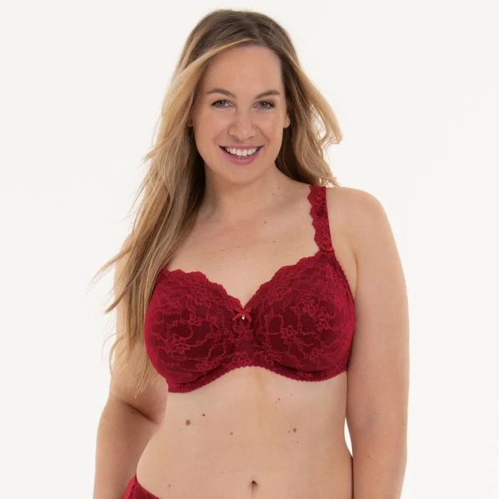 lace-embellished bralettesRosa Faia Bobette Full-Cup Underwire Bra