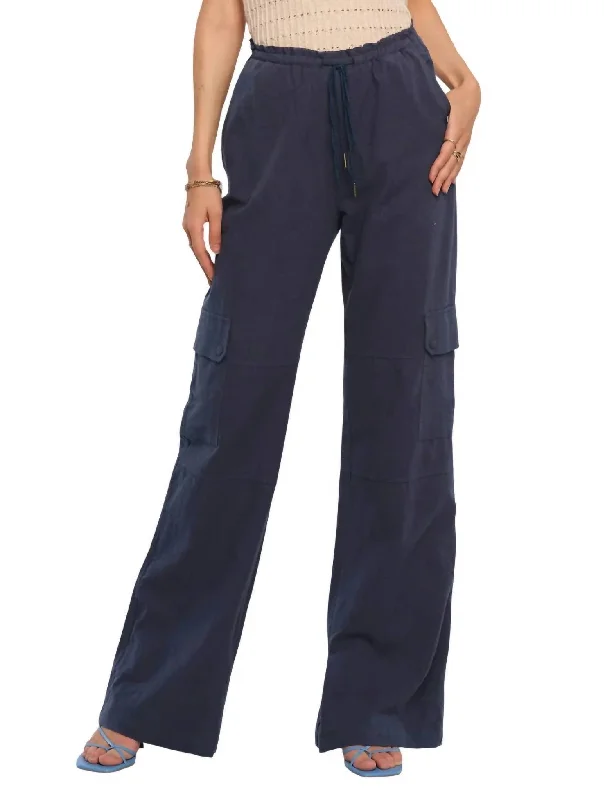 Women's Jodhpurs with Peter Pan CollarValentina Pant In Indigo