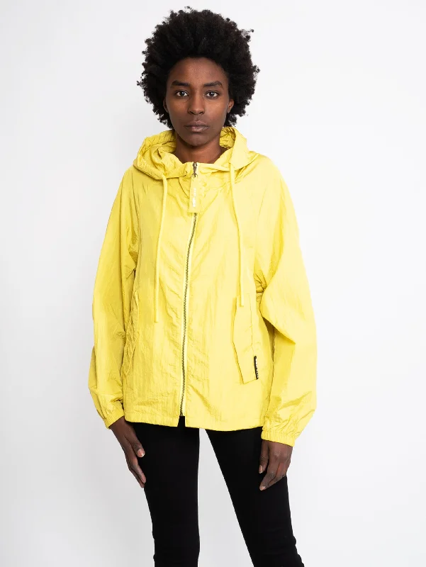 Women's Hooded CoatsGiubbino Over con Cappuccio Giallo