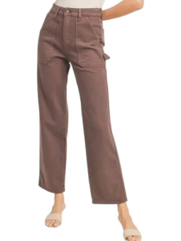 Women's Jodhpurs with Keyhole CollarCarpenter Jeans In Espresso