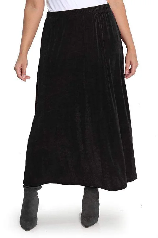 Women's Yoga PantsVikki Vi Classic Black Maxi Skirt