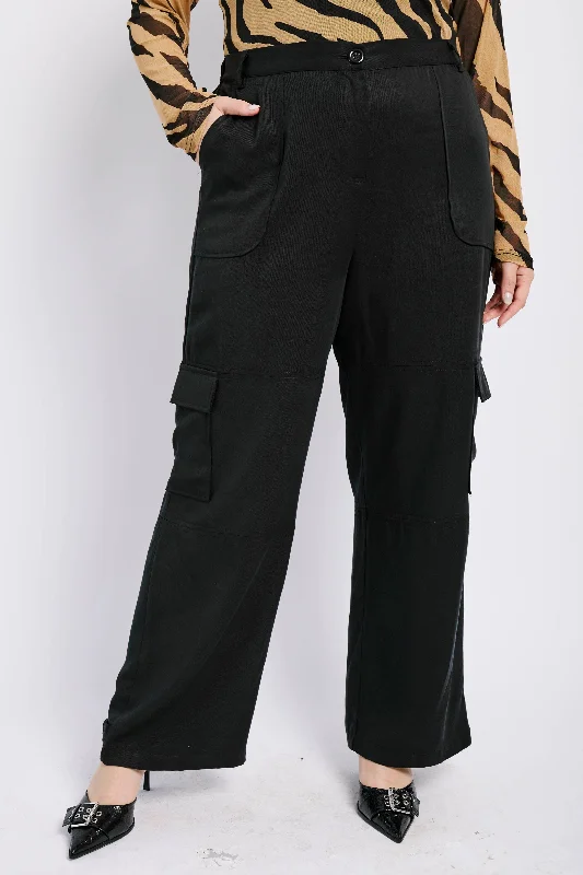 Women's Jodhpurs with Boat CollarThe Lyocell Tailored Utility Pant in Black