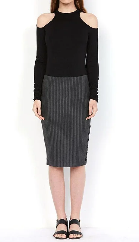 Women's All-Season SkirtsStriped Resplendent Pencil Skirt