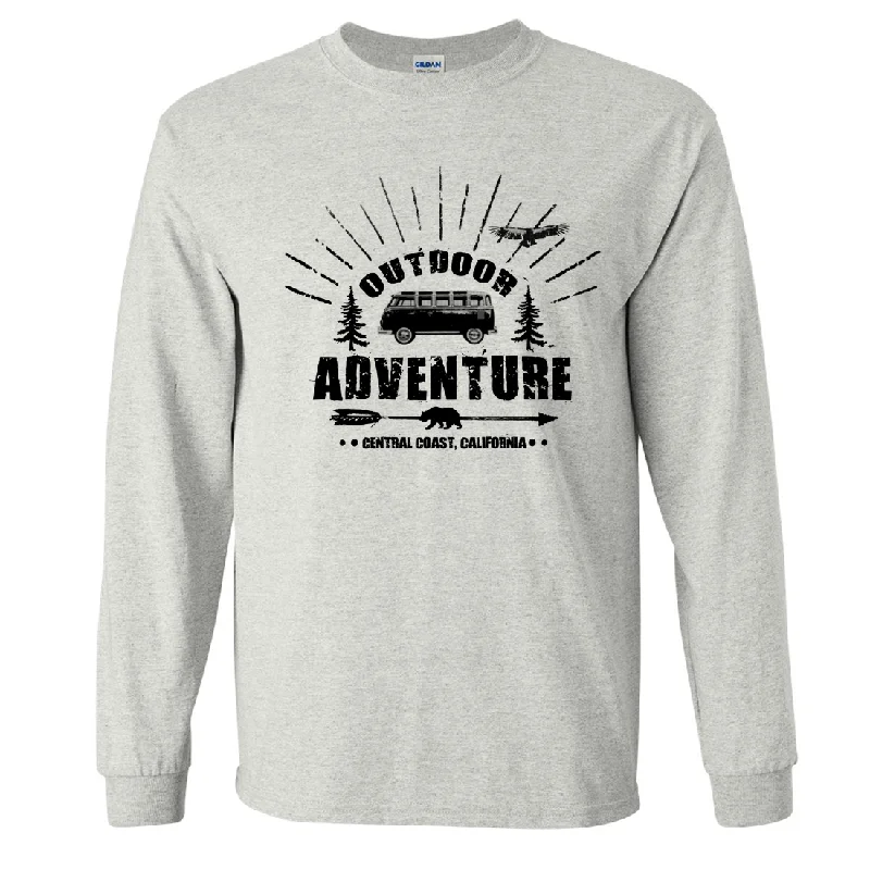 Women's Hooded Sweatshirts with Flap PocketsCalifornia Outdoor Adventure Long Sleeve Shirt