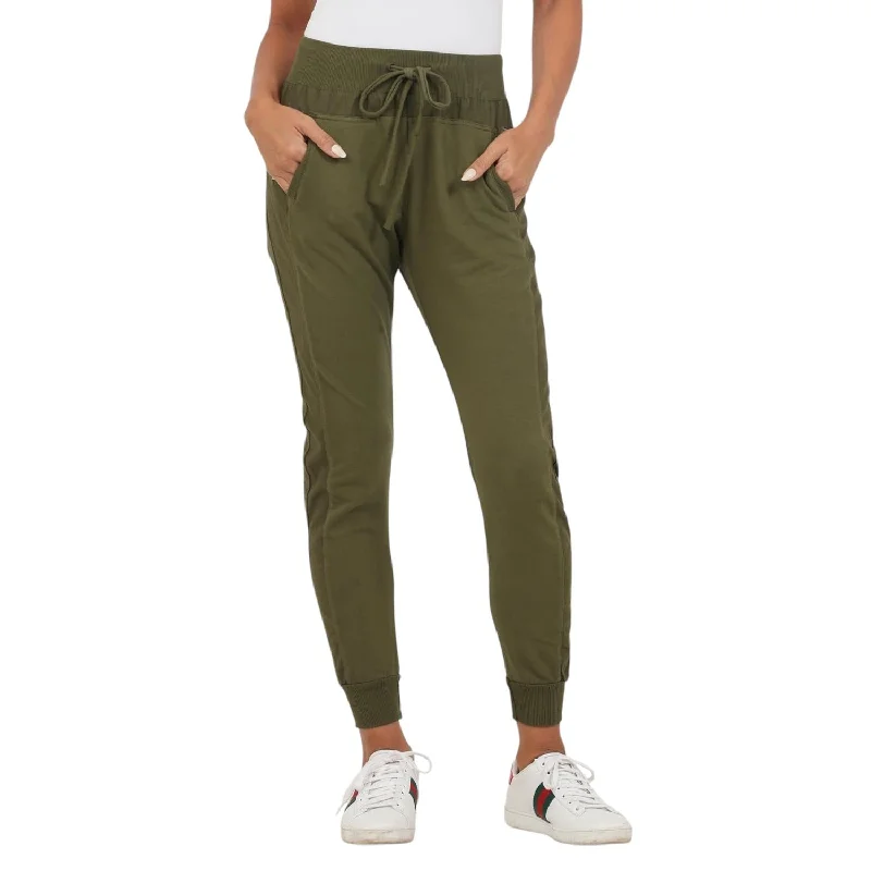 Women's Jodhpurs with Boat CollarThe Ultimate Jogger Pants In Olive