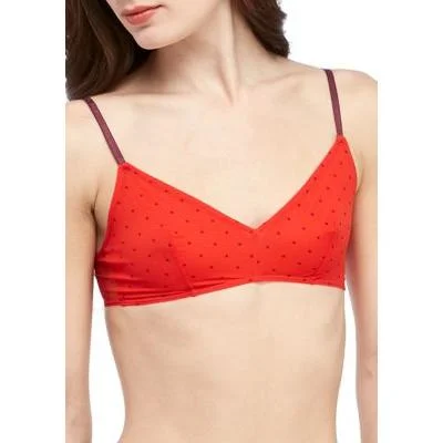 lace-embellished bralette setsDkny Tt Mesh Bralette Basic  Red Dot A OR SMALL