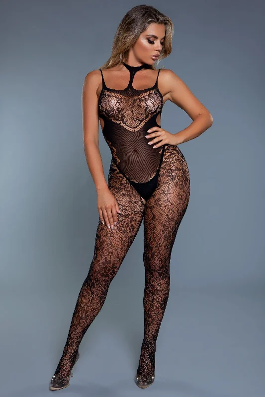 sheer lace babydoll lingerieMidnight Desire Bodystocking