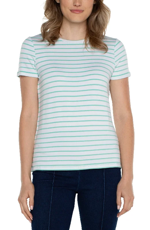 Women's Harem ShortsCREW NECK KNIT TEE