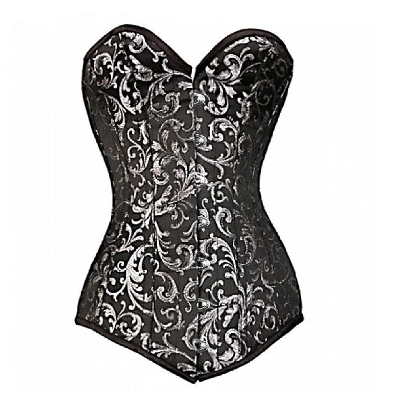 lace trim ladies' underwearSilvia Longline Overbust Corset