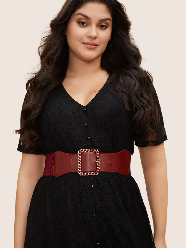 Women's Jumpsuits with ButtonsStretchy Waist-Defining Belt