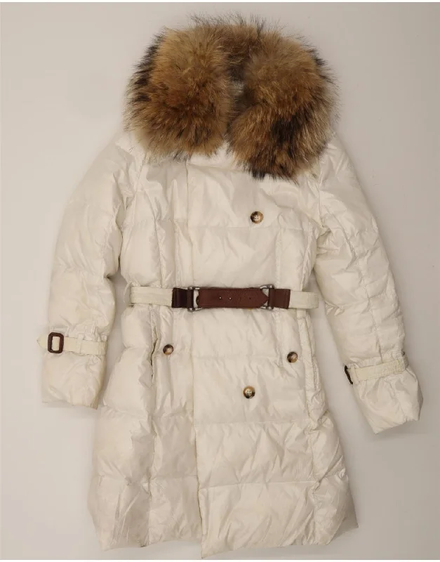 Women's PeacoatsMARLBORO CLASSICS Womens Padded Coat EU 44 XL White