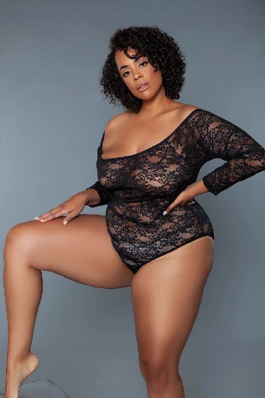 maternity support underwearMarina Floral Lace Bodysuit