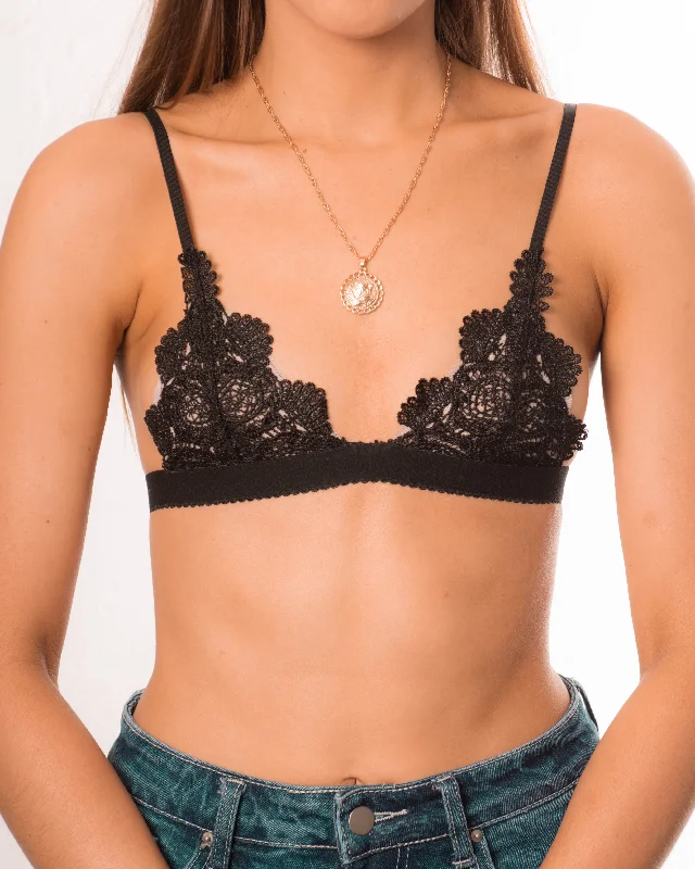 high-support sports bras for basketballArielle Bralette - Black