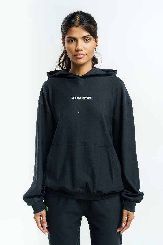 Women's Hooded Sweatshirts with Abstract LiningS3J024MI Organic Cotton & Bamboo Oversized Hoodie