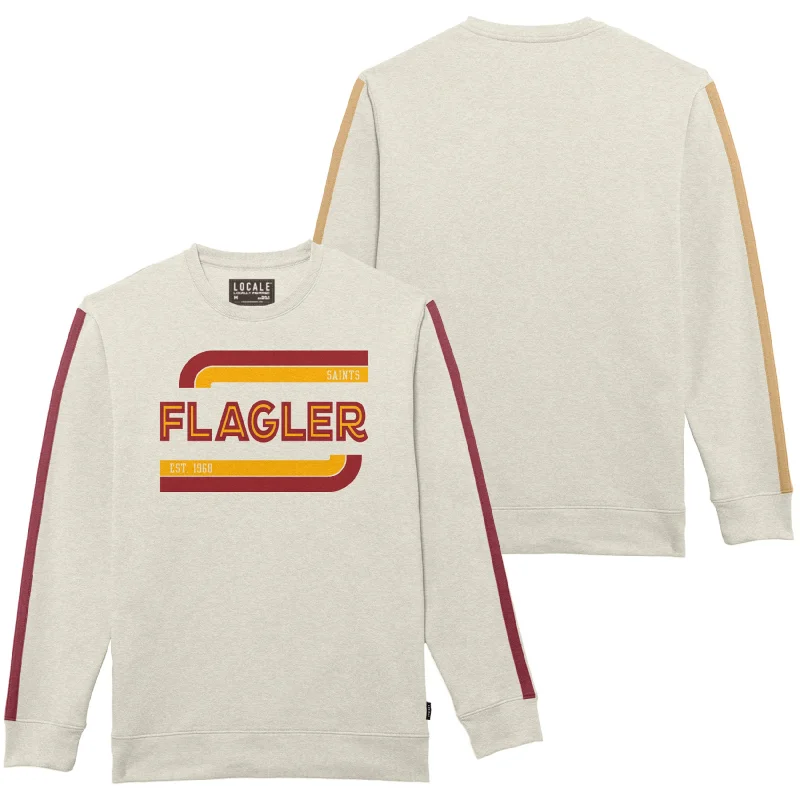 Women's Hooded Sweatshirts with PocketsLocale Chaser Flagler Striped Crew