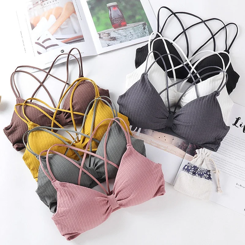 lightweight sports bras for cyclingSoft Cotton Push Up Bra