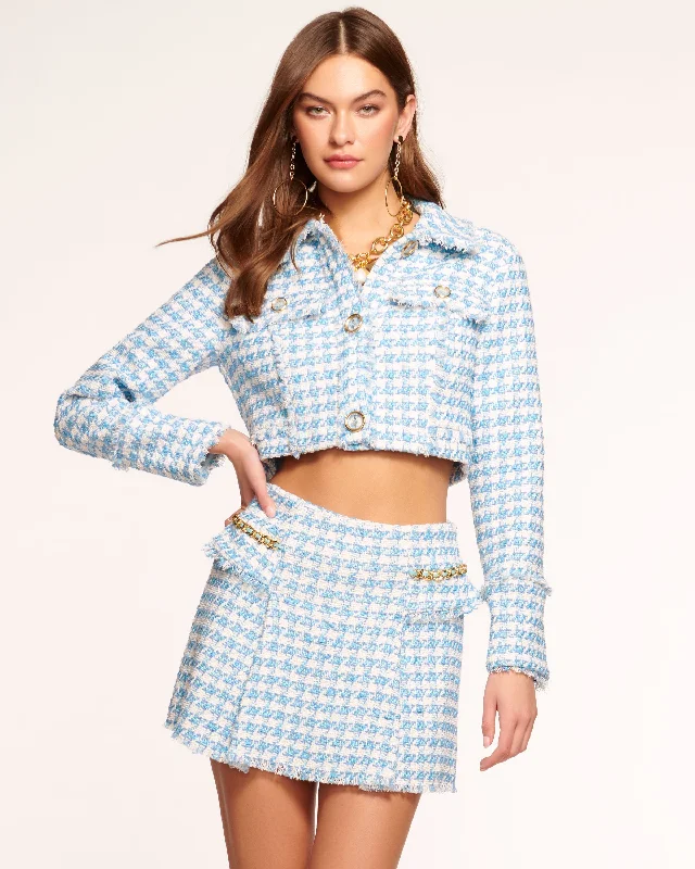 Women's Square Collar DressesJudith Houndstooth Mini Skirt