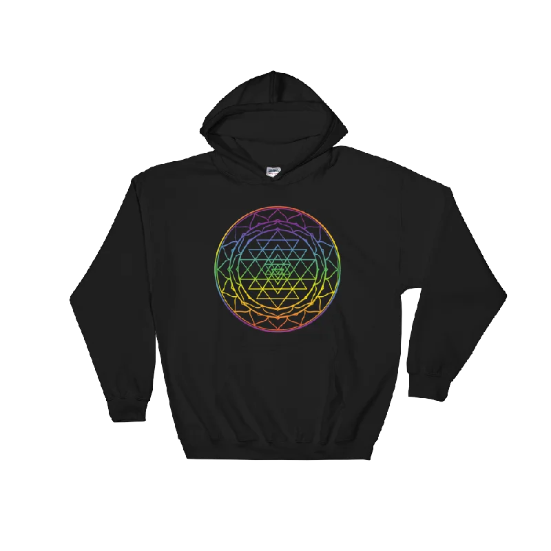 Women's Hooded Sweatshirts with Brocade LiningAligning All Chakras: Hooded Sweatshirt