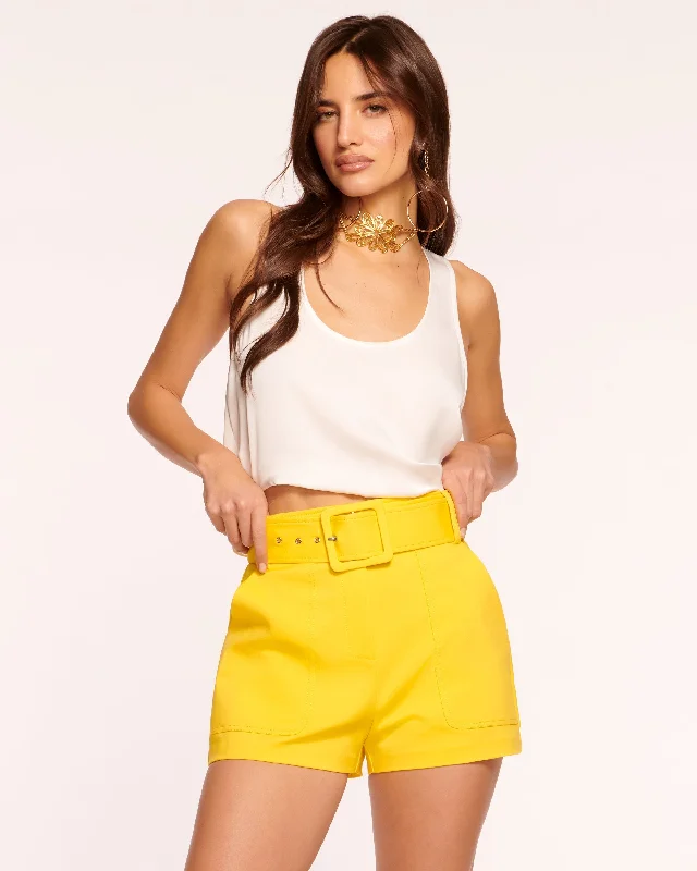 Women's Narrow Collar DressesKasey Belted Mini Short