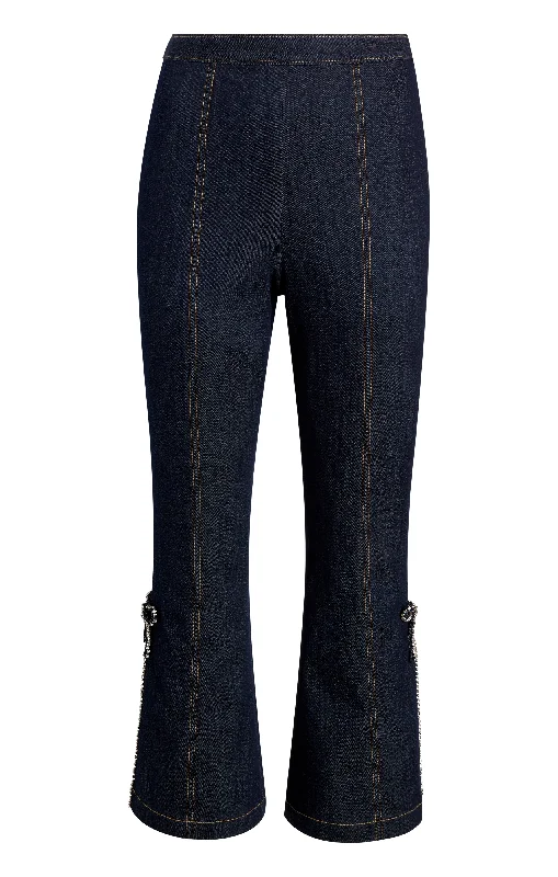 Women's Jodhpurs with Narrow CollarCrystal Bow Ayleen Pant